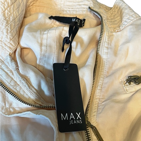 Max Jeans Lien Cream Light Weight utility Jacket Women’s - Picture 10 of 11